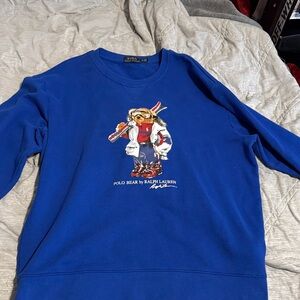 Ralph Lauren Royal Blue Polo Bear Sweater